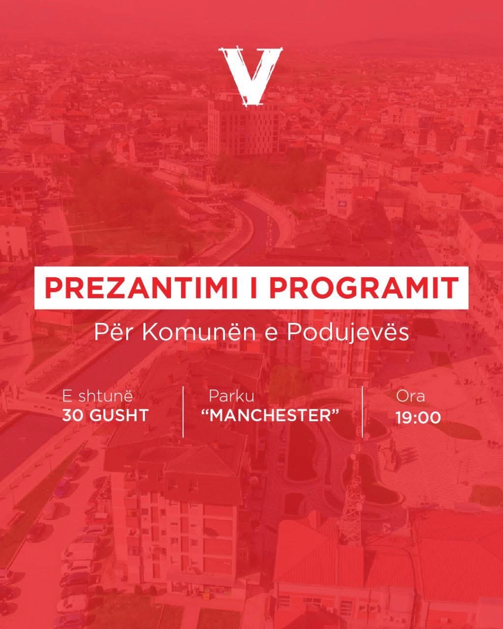 Kryetari Bulliqi prezanton programin për mandatin e ri, të shtunën në Parkun “Manchester”