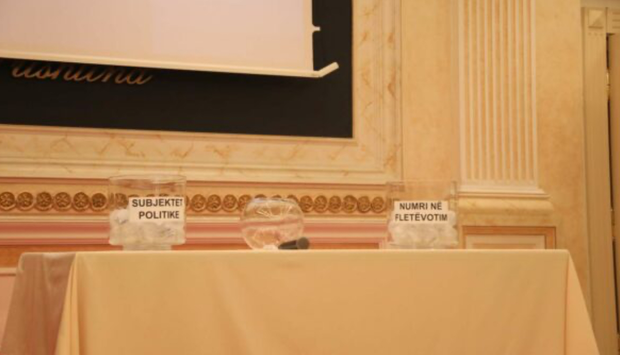 Sot tërhiqet shorti për renditjen e partive në fletëvotime për zgjedhje