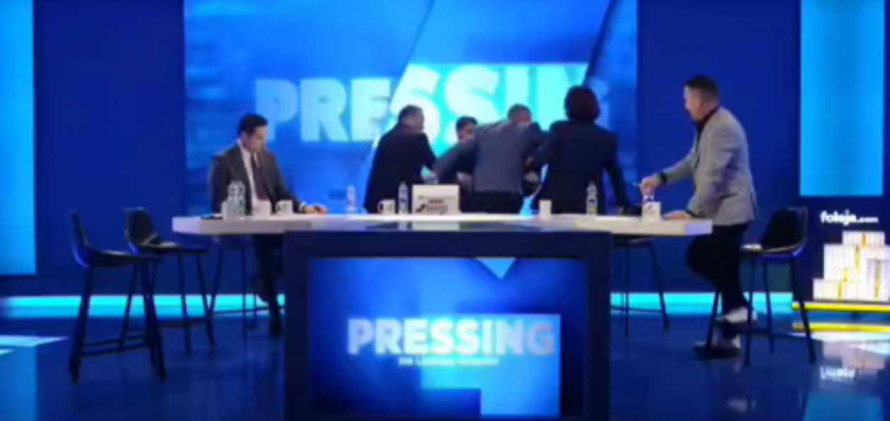 LAJMI I FUNDIT: Përplasen fizikisht në studio Nezir Kraki e Parim Olluri