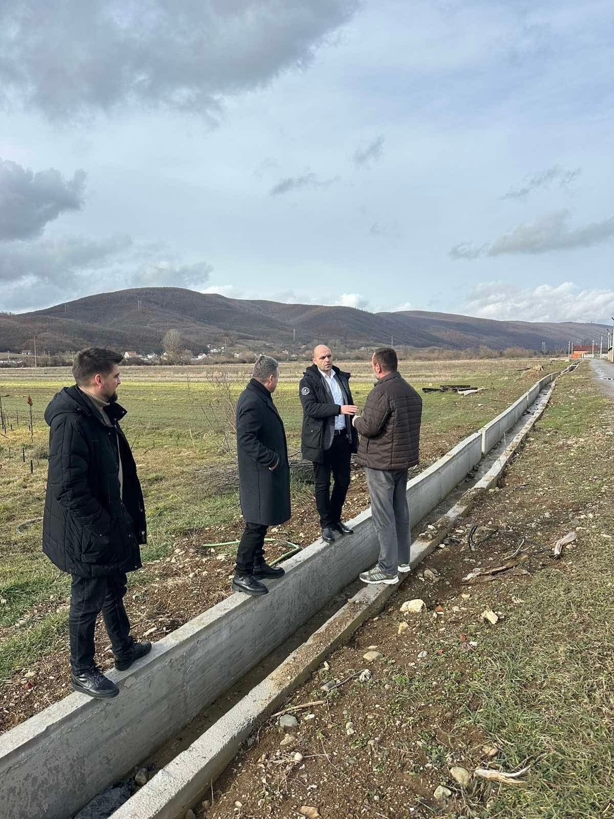 Në Lupç të Poshtëm po ndërtohet kanali për ujitjen e tokave bujqësore