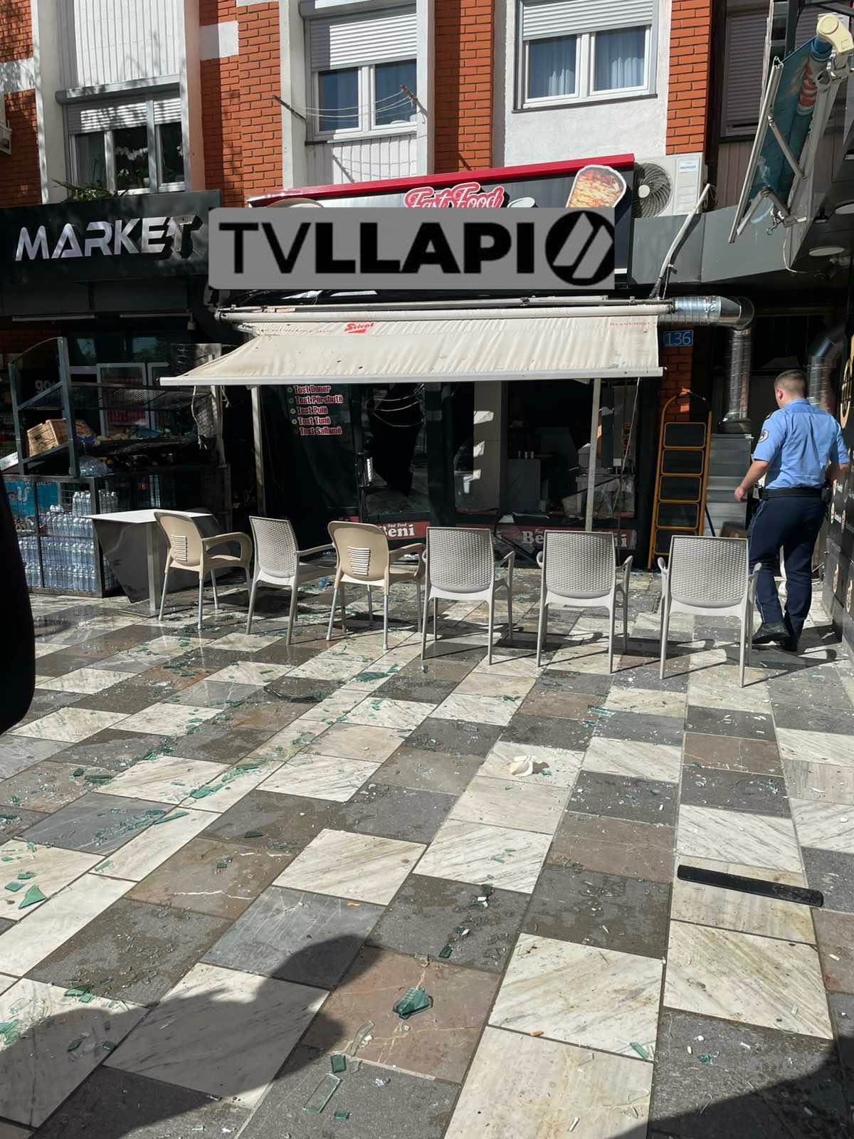 Shpërthim i bombolës së gazit në një fast food në Podujevë, disa të lënduar