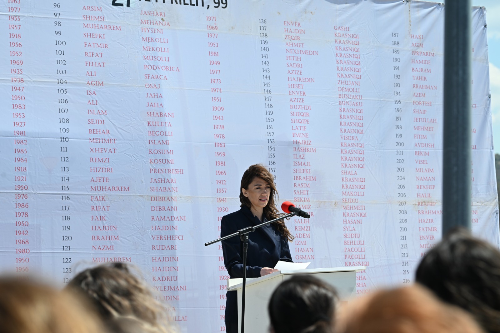 Haxhiu në përvjetorin e masakrës në Dyz: Aty s’kishte ushtarë por burra, gra, fëmijë e pleq