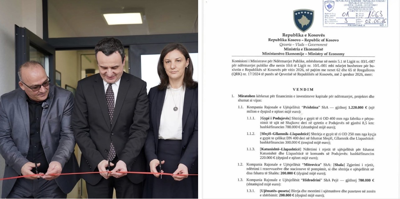 Podujeva përfiton investim të madh në rrjetin e ujësjellësit